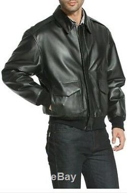 Men A-2 Air Force Flight Bomber Genuine Leather Jacket (FAST SHIPPING)