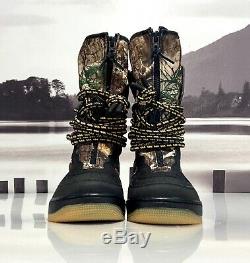 Mens Nike Air Force 1 Sf Af1 Hi Black Camo Boots Army Reflective Aa1128-004 Sz