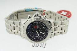 Mens Swiss Army Air Force F/a-18 Automatic Chronograph Watch 40mm MID Sapphire