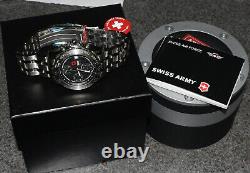 Mens Swiss Army Air Force F/a-18 Automatic Chronograph Watch 40mm MID Sapphire