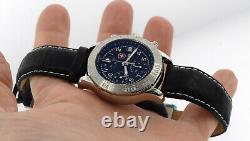 Mens Swiss Army Air Force F/a-18 Automatic Chronograph Watch Strap 40m Sapphire