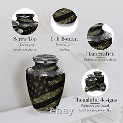 Military Army Navy Air Force Marine Veteran Camouflage Flag Cremation Urns fo