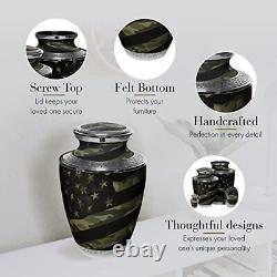 Military Army Navy Air Force Marine Veteran Camouflage Flag Cremation Urns fo