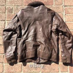 Military G-1 Willis & Geiger Army, Air Force Flight Leather Jacket men's 44 L