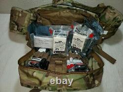 Military OCP Combat Casualty Bag with Medical First Aid Supplies ARMY AIRFORCE