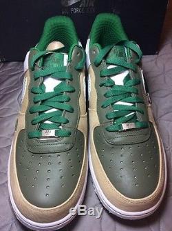 NEW Nike Air Force 1 Premium 07 White Army Olive Green 315180 211 Mr. Baltimore