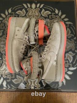 NEW Nike Special Field Air Force 1 One SF High Shoes Khaki 864024-205 Mens 10