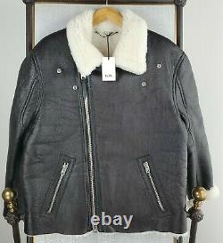 NWT $2200 COACH Size 52 XL Mens 100% Lamb Leather Shearling Moto Jacket Coat