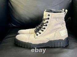 NWT Diesel LE H-RUA AM Mens Mid Sneaker Boots Size 9 Suede -Feather Gray