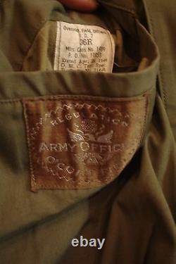 Named Capt Cassin Ww2 Army Air Force Officer'44 Trench Coat W Liner Belt 36r