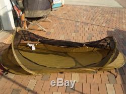 New Catoma Shelters Pop-Up Bed Net System tan coyote -us Army Surplus