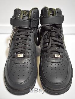 New Nike Air Force 1 HI Premium Barkley 07' Army Olive Black Hi Top Size 10.5