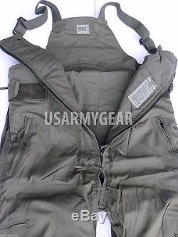 New US. Army Air Force Thick Insulated Nomex Overalls Cold Weather Pants CVC BIB