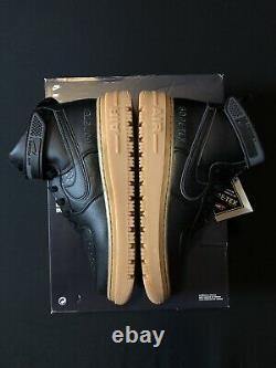 Nike Air Force 1 Gore-Tex Boot'Black Gum' Black Tan CT2815-001 Mens Size 10