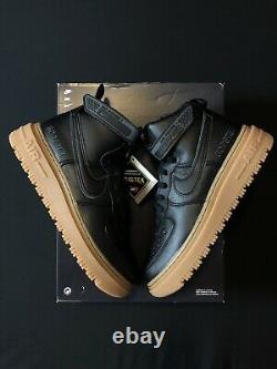Nike Air Force 1 Gore-Tex Boot'Black Gum' Black Tan CT2815-001 Mens Size 9