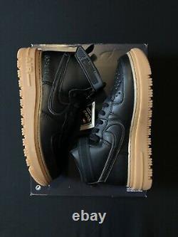 Nike Air Force 1 Gore-Tex Boot'Black Gum' Black Tan CT2815-001 Mens Size 9