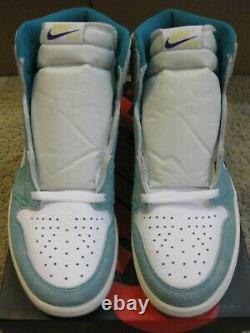 Nike Air Jordan 1 Retro High OG Shoes Turbo Green White Court Purple I Men 10.5