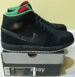 Nike Air Jordan 1 Retro Shoes Cinco De Mayo Mexico Black White Green Red Men 10