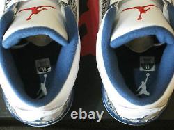 Nike Air Jordan 3 III Retro Shoes 2011 True Blue White Red Black Cement 4 Men 10