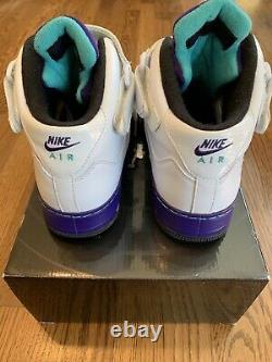 Nike Air Jordan 5 V Retro Air Force 1 AJF 5 Fusion Shoes 2010 White Grape Men 10