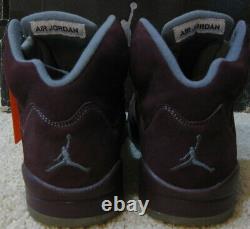 Nike Air Jordan 5 V Retro LS Shoes 2006 Burgundy 3M Silver Fire Red Black Men 10