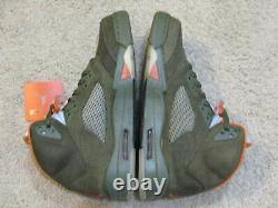 Nike Air Jordan 5 V Retro LS Shoes 2006 Olive Green Orange 3M UNDFTD 4 6 Men 10