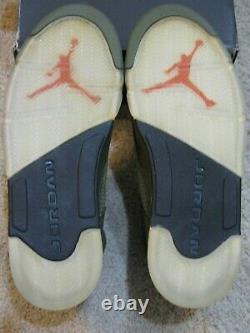 Nike Air Jordan 5 V Retro LS Shoes 2006 Olive Green Orange 3M UNDFTD 4 6 Men 10