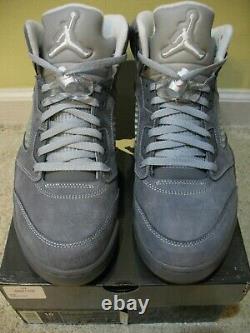 Nike Air Jordan 5 V Retro Shoes 2011 Wolf Grey 3M White Cool 11 Red Suede Men 10