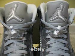 Nike Air Jordan 5 V Retro Shoes 2011 Wolf Grey 3M White Cool 11 Red Suede Men 10