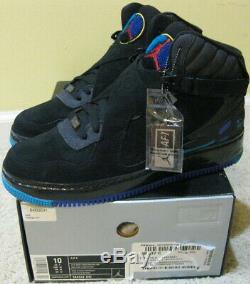 Nike Air Jordan 8 Retro Air Force 1 AJF Fusion Shoes Black Aqua Purple 7 Men 10