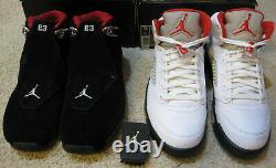 Nike Air Jordan Retro Shoes 5 18 CDP Countdown Pack White Fire Red Black Men 10