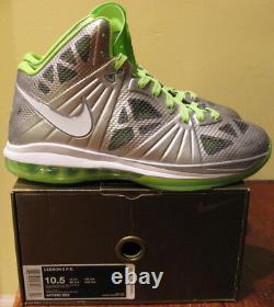 Nike Air Max Lebron 8 VIII P. S Shoes 2011 DunkMan Silver Green Jordan 5 Men 10.5