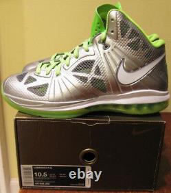 Nike Air Max Lebron 8 VIII P. S Shoes 2011 DunkMan Silver Green Jordan 5 Men 10.5