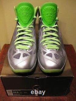 Nike Air Max Lebron 8 VIII P. S Shoes 2011 DunkMan Silver Green Jordan 5 Men 10.5