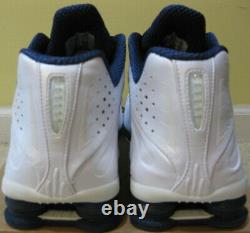 Nike Air Shox R4 Shoes 2009 White Navy Blue Gold TL BB4 Max 90 95 Jordan Men 10