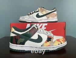 Nike Dunk Low SE GS Sail Multi-Camo Size 6Y/Women's Size 7.5 DB1909-100