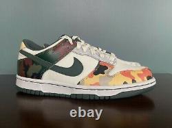 Nike Dunk Low SE GS Sail Multi-Camo Size 6Y/Women's Size 7.5 DB1909-100