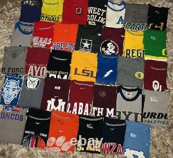 Nike NCAA Army Navy Air Force College Sports S M L XL T-Shirt Lot 34 Shirts