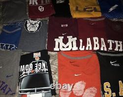 Nike NCAA Army Navy Air Force College Sports S M L XL T-Shirt Lot 34 Shirts EUC