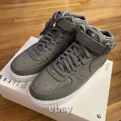 Nike NikeLab Air Force 1 Mid Light Charcoal/White Men's Size 9 819677 001 AF1