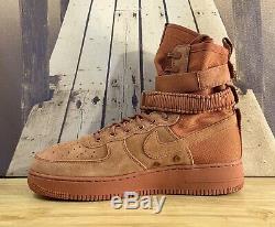 Nike SF Air Force 1 High Boots Dusty Peach 864024-204 Mens Size 11