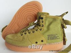 Nike SF Air Force 1 Mid Desert Moss Green Sneakers Shoes 917753-301 Size 10
