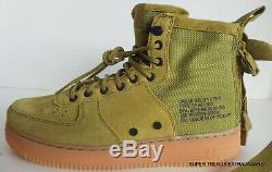 Nike SF Air Force 1 Mid Desert Moss Green Sneakers Shoes 917753-301 Size 10