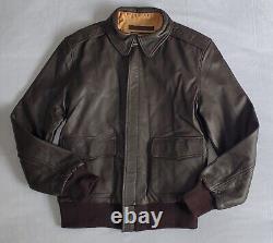 Nwot Us Army Air Force Type A-2 Brown Leather Bomber Jacket Men's Sz 40