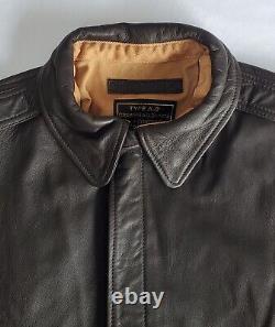 Nwot Us Army Air Force Type A-2 Brown Leather Bomber Jacket Men's Sz 40