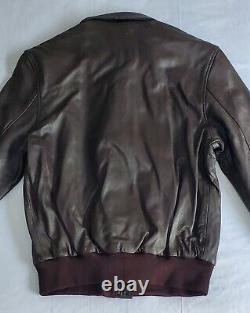 Nwot Us Army Air Force Type A-2 Brown Leather Bomber Jacket Men's Sz 40