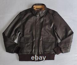 Nwot Us Army Air Force Type A-2 Brown Leather Bomber Jacket Men's Sz 42