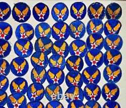 ORIGINAL LARGE GROUP LOT OF 120 WWII US Army Air Force HQ Military Patches #9