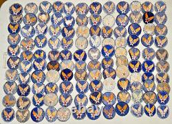 ORIGINAL LARGE GROUP LOT OF 120 WWII US Army Air Force HQ Military Patches #9