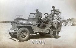 ORIGINAL WW2 US ARMY AIR FORCE WILLY'S MB / FORD GPW (JEEP) PHOTO c1944